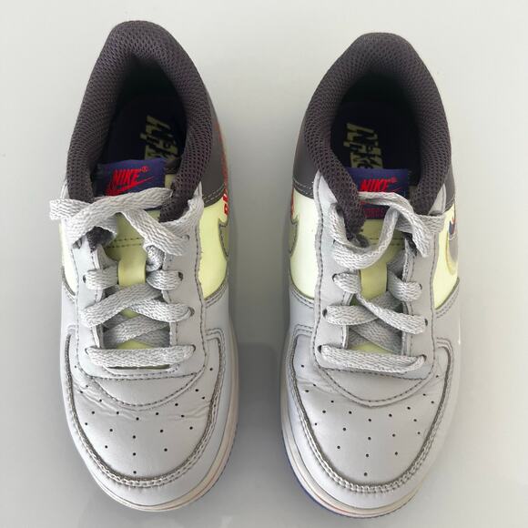 Nike Air Force 1 LV8 Youth Size 10C CU1030-001 Gray Blue - Picture 4 of 9